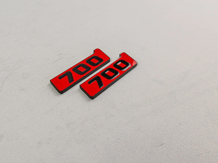 Metal Brabus Biturbo 700 Red Fender Emblem Logo Badges for Mercedes-Benz W463 W463A G-Class